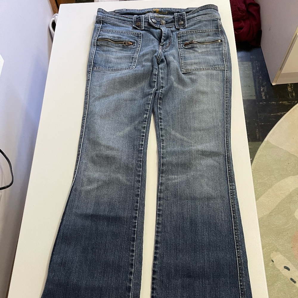 7 For All Mankind Utility Tab Zip Pocket Jeans